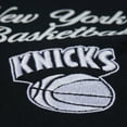thumbnail image 5 of Men's Mitchell & Ness Black New York Knicks Hardwood Classics Camp Shirt, 5 of 7