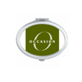 thumbnail image 1 of Letter Expression Occasion Mirror Portable Fold Hand Makeup Double Side Glasses, 1 of 3