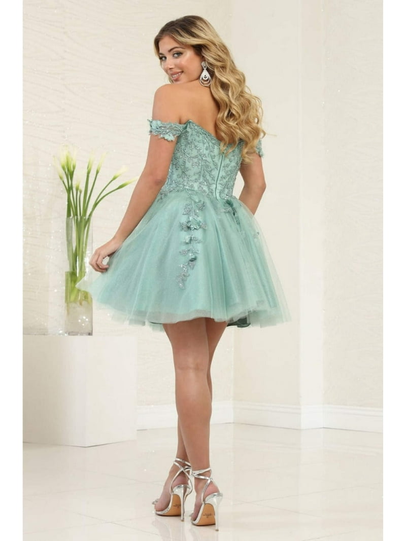 cocktail hoco dresses A-Line Knee Length Sequined Homecoming Dresses COCOMELODY CS0508 main image 1