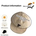 thumbnail image 2 of Gorra de béisbol para bebé niño, sombrero para el sol con letras, sombrero para el sol para bebé niño y niña, 2 of 5