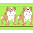thumbnail image 4 of IBA Indianbeautifulart Green Bull Dog Fabric Laces For Crafts Printed Velvet&nbsp;Trim&nbsp;Fabric Sewing Border Ribbon&nbsp;Trims&nbsp;9 Yards 3 Inches, 4 of 4