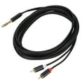 thumbnail image 4 of Cable de 6,35 mm a 2 RCA chapado en oro, adaptador de audio estéreo macho de 1/4 de pulgada a 2 RCA, divisor en Y, cable RCA de 3 m, 4 of 14