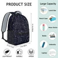 thumbnail image 3 of Astronaut Themed Backpack - Durable & Waterproof with Padded Back Panel, Space and Galaxy Design for Teens & Commuters, 3 of 6