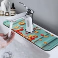 thumbnail image 7 of Sikiie Floating Colorful Cereal Splash Guard for Sink Faucet-1 PC Super Absorbent Fast Drying Mat Sink Gadgets-Splash Guard for Kitchen, Sink Mat, 7 of 7