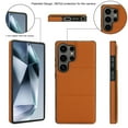 thumbnail image 4 of Wallet Case for Samsung Galaxy S25 Ultra with Credit Card Slot, PU Leatehr Phone Case with Stand RFID Blocking Shockproof Back Cover for Samsung Galaxy S25 Ultra for Women Men, Brown, 4 of 5