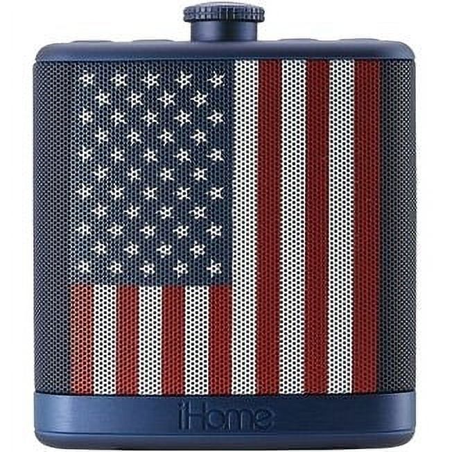 iHome IBT12AMFLXC Rechargeable Flask-Shaped Bluetooth Stereo Speaker with Custom Sound Case (Flag) - image 2 of 2