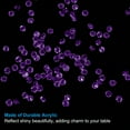 thumbnail image 3 of 6000Pcs Acrylic Wedding Diamonds 4mm Table Scatter Confetti Crystals Vase Fillers Gems, Dark Purple, 3 of 6