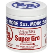 Bronner Brothers Super Gro Extra Lite Double Strength, 6 oz (Pack of 3)
