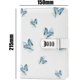 thumbnail image 2 of Creative Pu Leather Password Lock Notebook(bird. Flower. Butterfly. Trees). A5, 2 of 4