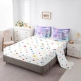thumbnail image 3 of YST Mermaid 7-Piece Bedding Set, Gradient Purple Rainbow Comforter Set with Sheets, Queen, 3 of 5
