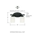 thumbnail image 2 of Capital Lighting 115221BN-338 Dixon 2 Light 13" Wide Bathroom Vanity Light - Nickel, 2 of 4