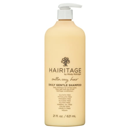 Hairitage Outta My Hair Gentle Hydrating Moisturizing Shampoo for Dry Hair with Jojoba Oil and Aloe Vera, 21 oz