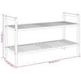 thumbnail image 4 of vidaXL Shoe Rack 69x27x41 cm Solid Wood Walnut, 4 of 4