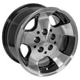 thumbnail image 4 of OE Wheels JP08 15 Inch Rims Fit Wrangler Style 5x114.3 15x8 Gloss Black Machined - Hollander 9024 (Set of 4), 4 of 5