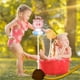 thumbnail image 4 of Aire soplante infantil, juguete exterior, alta presión, asiento inflable, juguetes de verano, agua fresca, portátil fácil de usar, metal resistente, base de madera, diseño de 2 niveles, para, 4 of 8