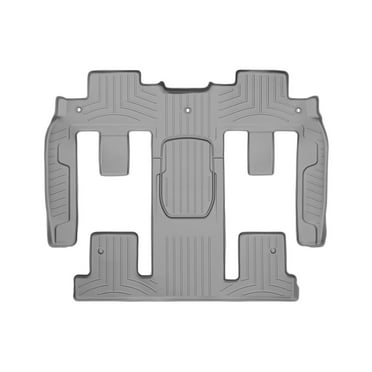 WeatherTech Custom Fit FloorLiners compatible with Acadia, Acadia Limited, Enclave, Traverse - One piece - 2nd and 3rd row coverage, Grey