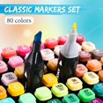 thumbnail image 2 of Juego de rotuladores de alcohol ANCEPO, 80 colores, doble punta, para adultos y niños, 2 of 6