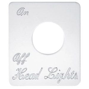 - Peterbilt Headlights Switch Plate, Quality Stainless Steel Headlights Switch Plate By Roadmaster Ship from US