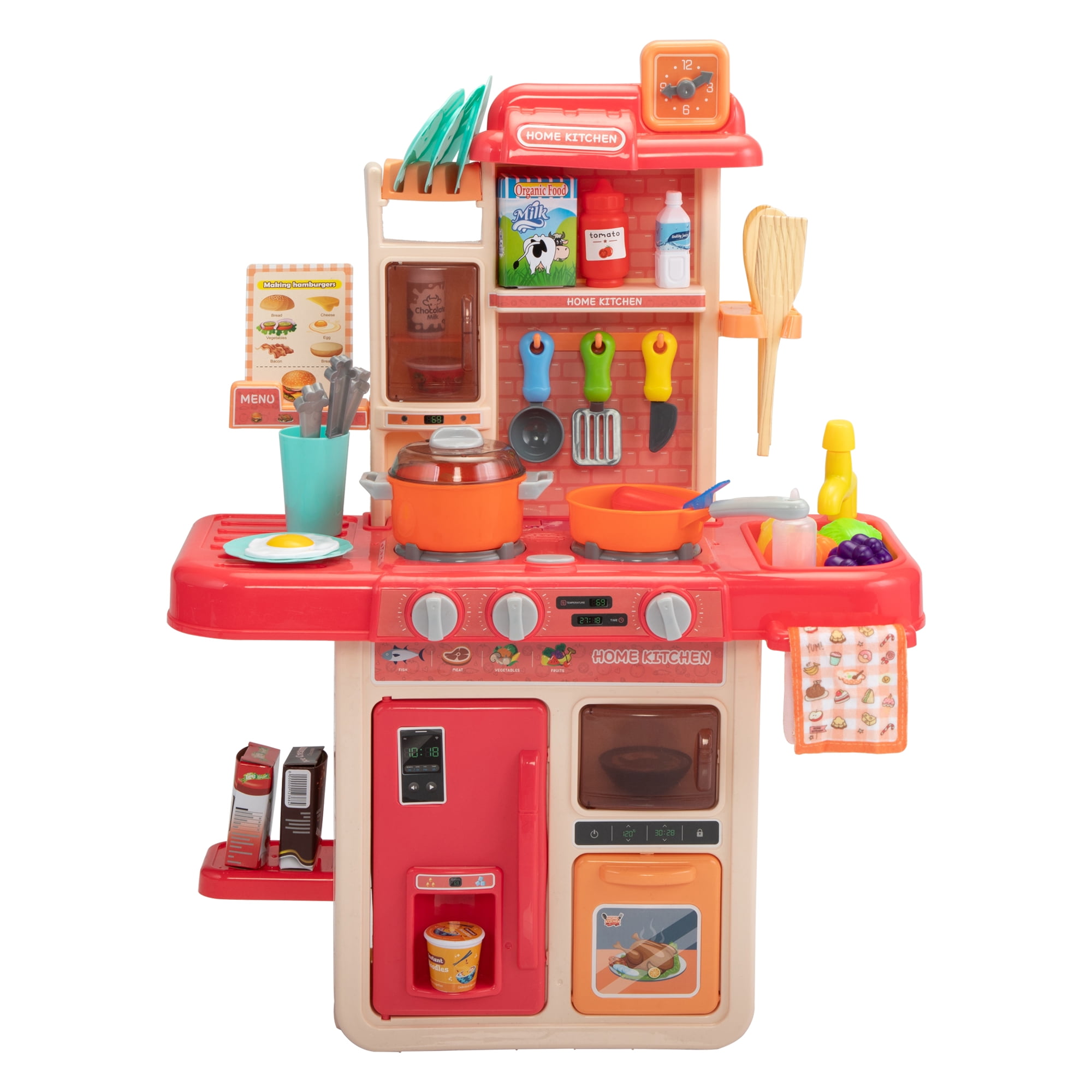 Shimirth Pretend Play Kitchen Accessories Playset, 38Pcs Kids Play