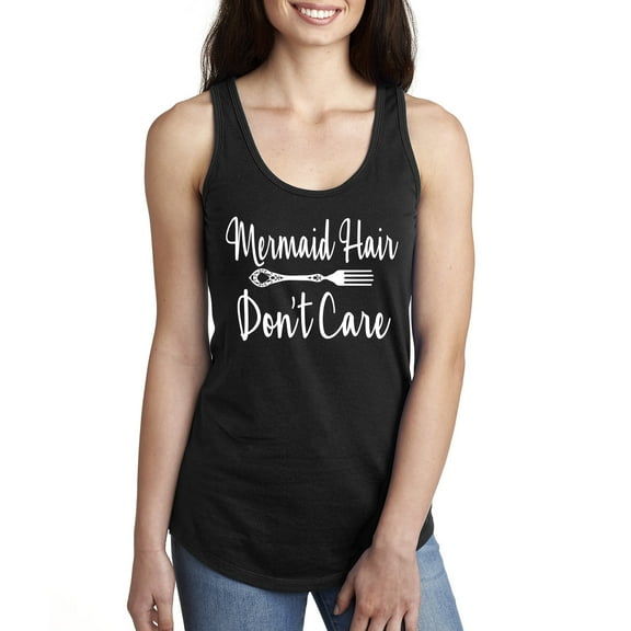 Mermaid Hair Don't Care Racerback Tank