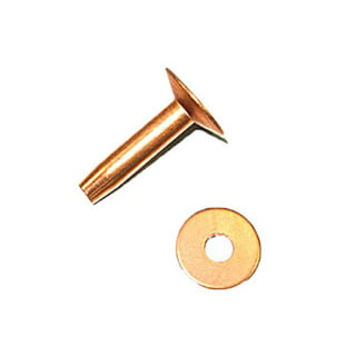 1-1/4 Solid Copper Rivets And Burrs 20 Pack #9