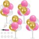 thumbnail image 1 of TONIFUL Centros de mesa con globos dorados para mesa, kit de soporte para globos dorados para decoraciones de fiesta de graduación 2023, Año Nuevo, Navidad, Halloween, despedida de soltera, compromiso, 1 of 4