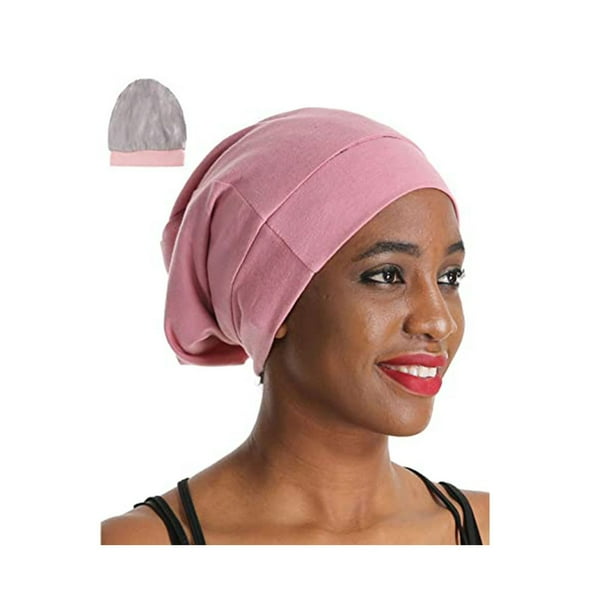 Hair Wrap Silk Lined Night Sleep Cap , Hair Wraps for Sleeping