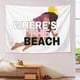 thumbnail image 3 of Tapiz de Jersey Shore - Tapiz divertido para colgar en la pared - Tapiz de Jersey Shore - ¿Dónde está la playa? - Tapices de banderas de decoración de fiesta de Jersey Shore para el hogar, la sala de, 3 of 5