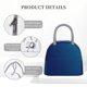 thumbnail image 4 of Fotbe teal blue Bolsa de Almuerzo con Estampado, Lonchera Aislada, Contenedor de Comida Reutilizable Tipo Cooler a Prueba de Fugas, 4 of 6