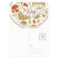 thumbnail image 1 of Italy Heart Roman Theater National Flag Postcard Set Birthday Mailing Thanks Greeting Card, 1 of 3