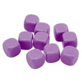 thumbnail image 2 of Juego de dados en blanco divertidos de 30 piezas, rompecabezas DIY de esquina redonda, dados de 6 caras para juegos de mesa, aprendizaje de matemáticas, color morado, 2 of 5