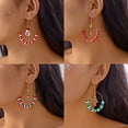 thumbnail image 2 of PISONIC Christmas Earrings for Women, Holiday Xmas Dangle Earrings Bow Tree Bells Snowflake Studs Earrings Set for Christmas Jewelry Gifts, 2 of 9