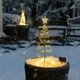 thumbnail image 2 of Árbol de Navidad solar artificial, decoración solar para árbol de Navidad, luces solares para jardín al aire libre, guirnalda de luces navideñas solares para exteriores, decoración de árbol de luces L, 2 of 5