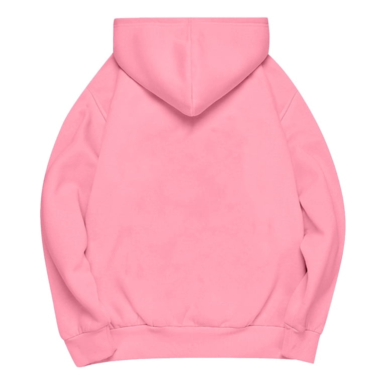 TQWQT Women's Pink Hoodie Oversized Y2k Pullover Hooded