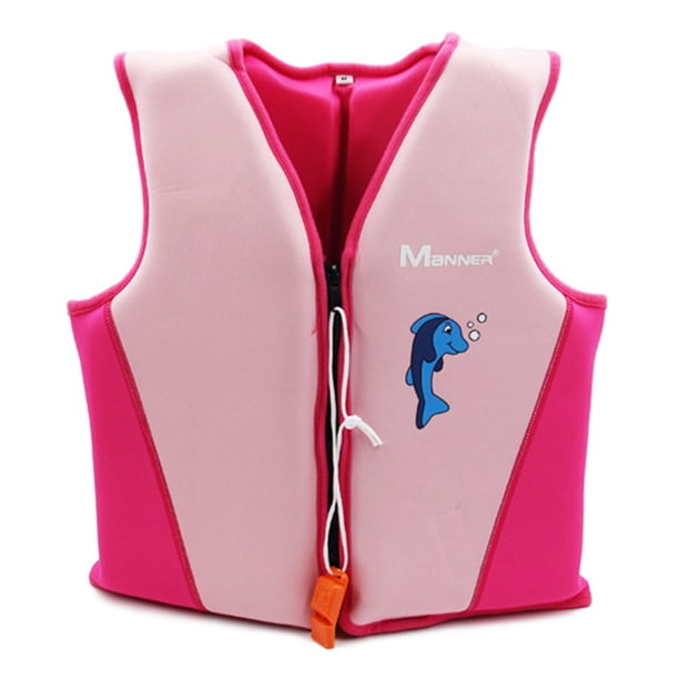 Traje de supervivencia de flotabilidad para niños Accesorios para exteriores de neopreno seguro (S rosa) Ehuebsd Para Estrenar
