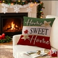 thumbnail image 4 of Funda de almohada navideña, decoración navideña, decoración de sofá, almohada de lino, sofá para el hogar, decoración navideña, funda de almohada, 4 of 6