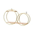 thumbnail image 1 of Estantes flotantes para pared, estante de almacenamiento de pared, estante colgante de pared moderno para sala de estar, oficina, comedor, baño, Oro, 1 of 8