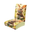 thumbnail image 2 of Antqov Easter Chair Covers Washable Bunny Eggs Chair Slipcovers Protector Removable Easter Dining Chair Covers for Party Holiday Kitchen Home Decorations, 2 of 6
