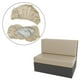 thumbnail image 5 of Fundas de cojín para comedor de RV, fundas de cojín impermeables de piel sintética para asiento de banco Crema Beige, 5 of 8