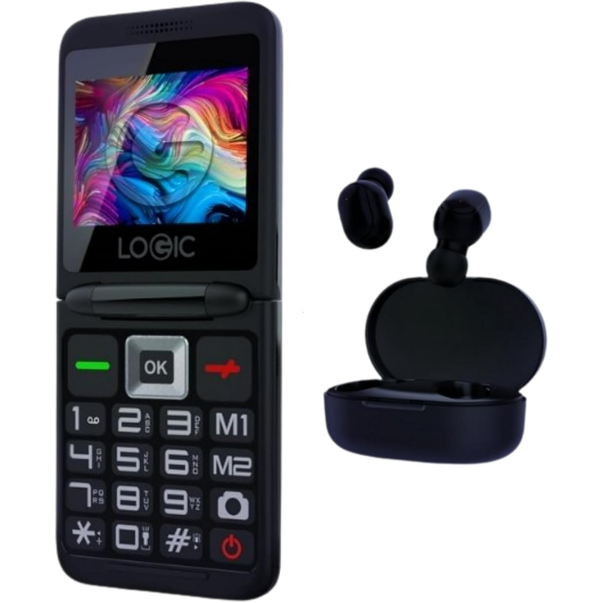 LOGIC Z3L KIT | 4G FLIP PHONE with TWS Wireless Headset Included