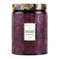 thumbnail image 2 of Voluspa Santiago Huckleberry Large Embossed Glass Jar Candle (18 Ounces), 2 of 2
