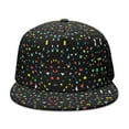 thumbnail image 2 of Vintage Polka Texture Trucker Hat - Trendy Flat Visor Cap for Casual Daily Wear | Colorful Dots Pattern, 2 of 6