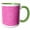 Green/White, variant on 3drose, Geometrical Hypnotic Dynamic Tiled Mosaic Pattern Background, 15oz Two-tone Blue Mug