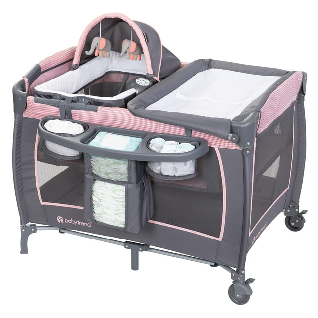 Baby Trend Lil' Snooze Deluxe III Cozy Pink con capazo