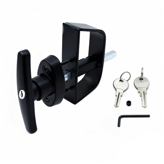 4.5 Inch T-Handle Lock with 2 Keys, Zinc Alloy Rotating Latch for Electrical Enclosures, Server Rack & Cabinet