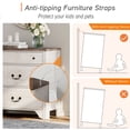 thumbnail image 5 of WAMPAT 6 Drawer Dresser for Bedroom,63”W Farmhouse Wood Storage Cabinet with Wide Drawers, Rustic Chest of Drawers for Clothes, Entryway, or Living Room, 5 of 8