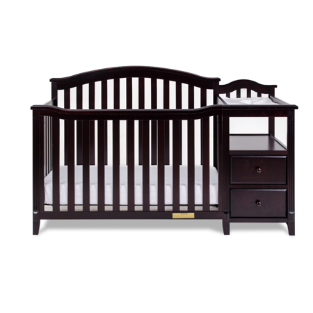 Kali 4 In 1 Convertible Crib And Changer Espresso Walmart Com