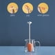 thumbnail image 5 of Cepillo de esponja para limpiar botellas con mango largo y soporte | Limpiador de botellas y vasos de 28 cm | Herramienta para limpiar botellas de agua deportivas y decantadores de vino, 5 of 7