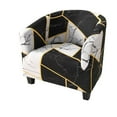 thumbnail image 2 of 1*Sofa Cover Tub Chair for Armchairs Tub Sofa Slipcover Polyester Fiber Club Chair Slipcover Stretch Armchair Slipcover Removable Washable Sofa Couch Cover for Dining Living Room Reception, 2 of 5