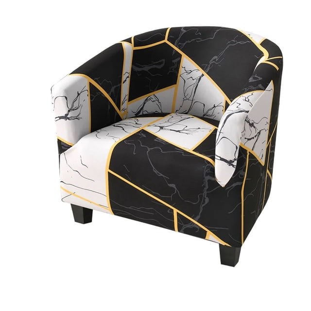 DJN Sofa Cover Tub Chair For Armchairs Tub Sofa Slipcover Polyester Fiber Club Chair Slipcover Stretch Armchair Slipcover Removable Washable Sofa Couch Cover For Dining Living Room Reception